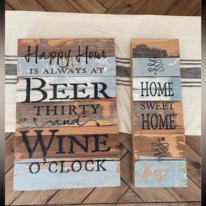 Wall Decor Wood Signs